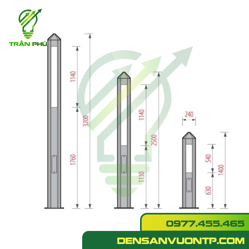 Bordo b đèn trụ chiếu sáng bordo