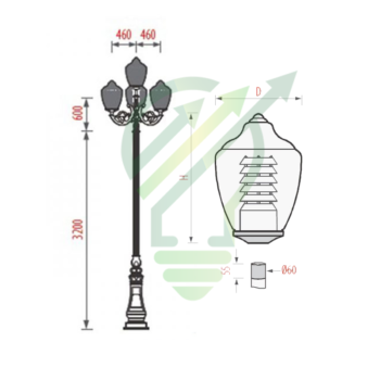 đèn trụ cột bóng Zelda