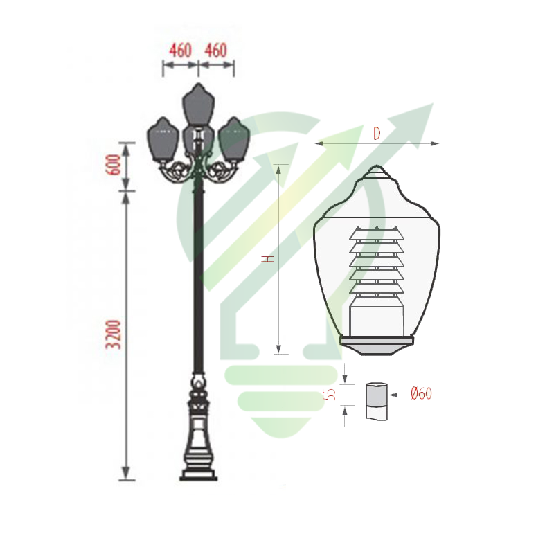 bóng Zelda d đèn trụ cột bóng Zelda