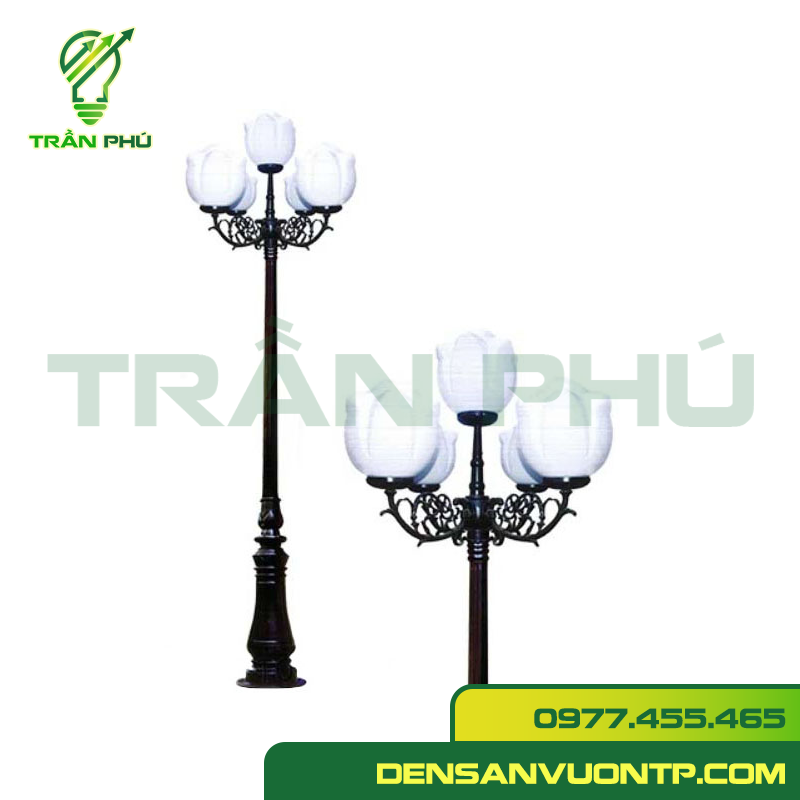 bóng sen nở a đèn trụ cột chiếu sáng ngoài trời bóng sen nở