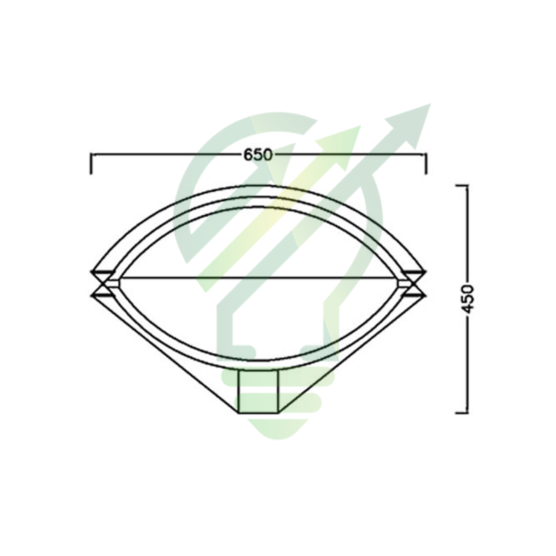 con mat c đèn trụ cột chiếu sáng sân vườn hình con mắt