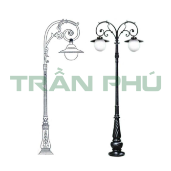 sơ đồ đèn trụ cột chiếu sáng ngoài trời Mai chiếu thủy