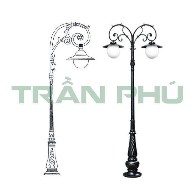 mai chiếu thủy c sơ đồ đèn trụ cột chiếu sáng ngoài trời Mai chiếu thủy