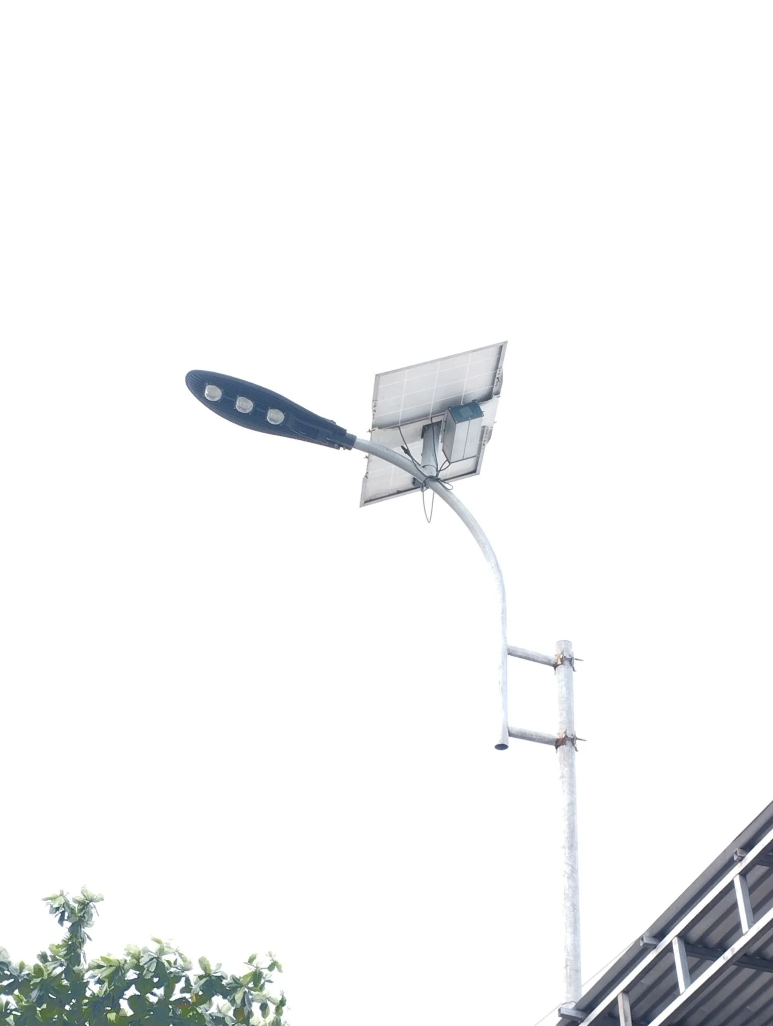 Cần đèn bắt cột bê tông ly tâm_đèn lá