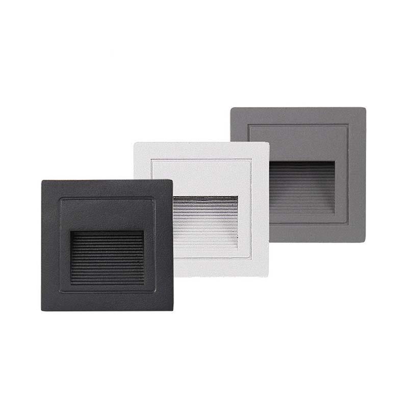 Đèn âm cầu thang vỏ nhựa hình vuông CT01