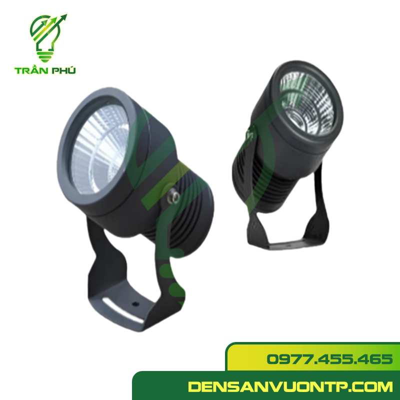 đèn chiếu cây nhôm CB04 đen