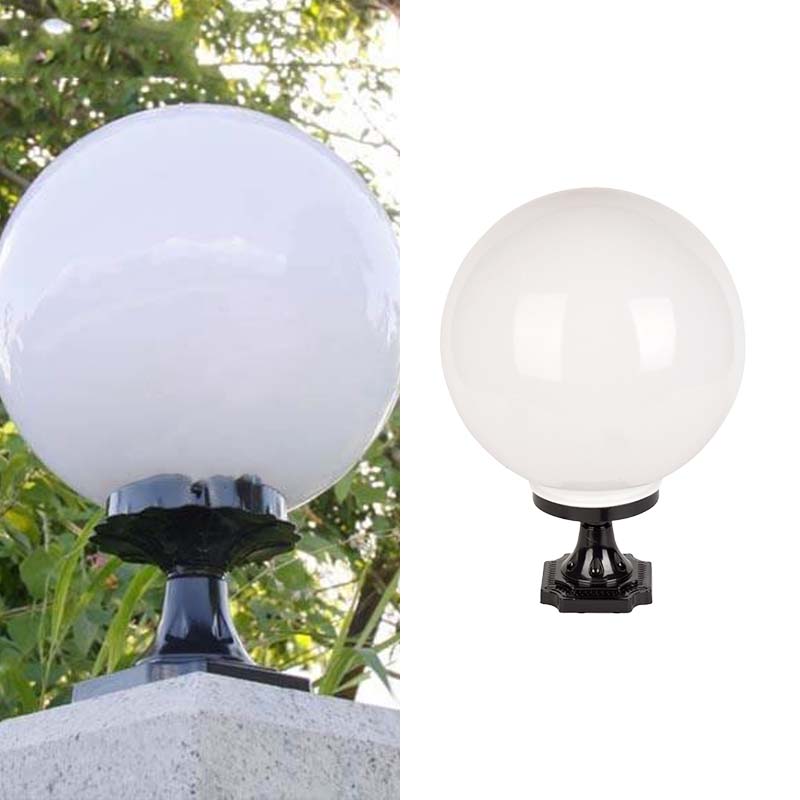 Đèn trụ cổng bóng tròn PE