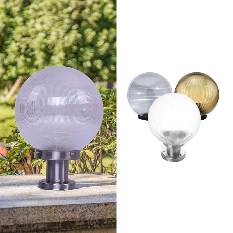 Đèn trụ cổng - bóng cầu sọc