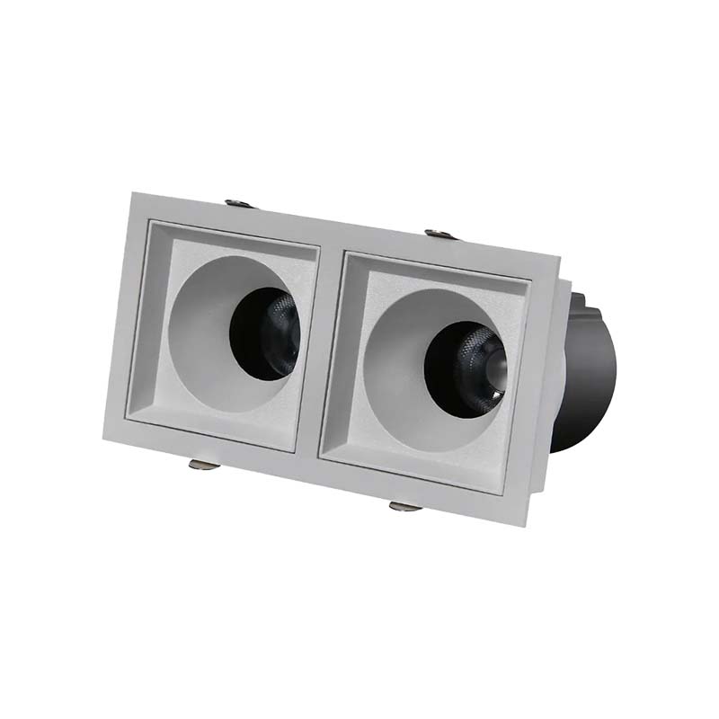 Đèn LED Downlight hình vuông 2 mắt